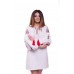 Embroidered Dress "Bohemian Roses" white